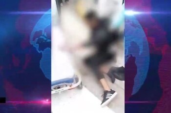 El delincuente iba en una