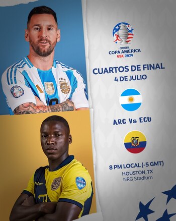 Argentina se enfrentará a Ecuador
