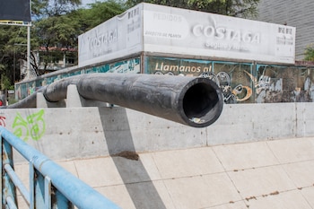 Tubería de drenaje pluvial instalado