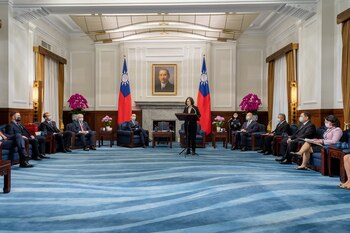 La presidenta de Taiwán, Tsai