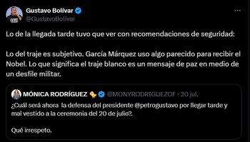 Respuesta de Gustavo Bolívar a