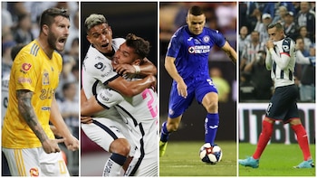 Pumas, Cruz Azul, Monterrey y