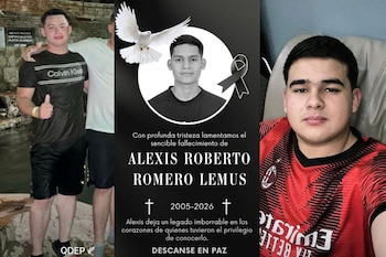 Fredy Valle, Alexis Romero y Olvin Mejía, estudiantes de la Facultad de Ingeniería de la Universidad Católica de Santa Rosa de Copán, quienes fallecieron trágicamente durante un viaje académico en una playa de El Salvador. (Foto: Redes sociales)