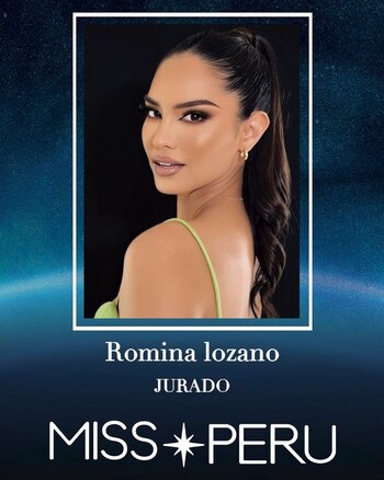 Romina Lozano, jurado del Miss