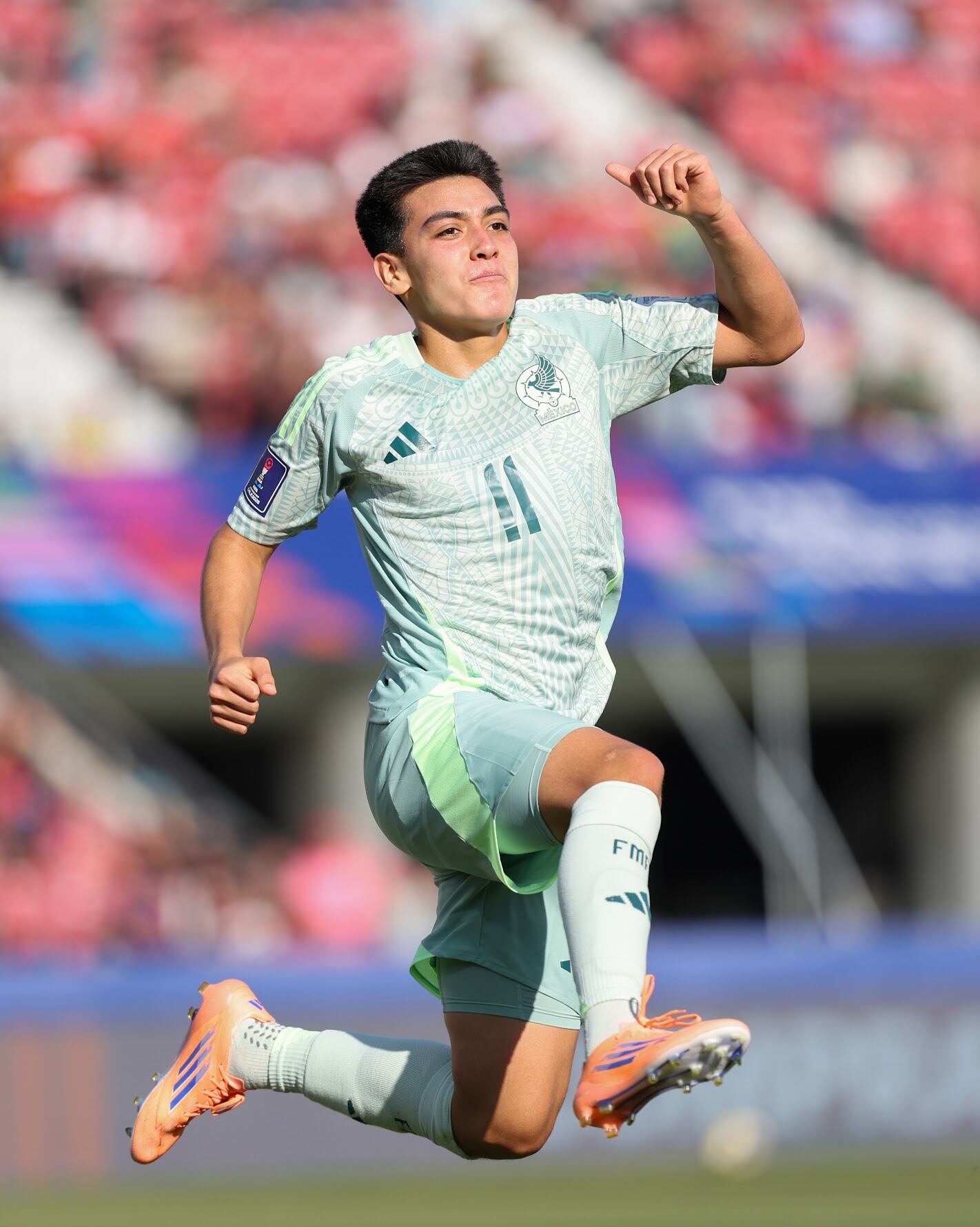 Gilborte Mora se mudou para o Mora na partida da Copa do Mundo Sub-20. Relato de imagem de x miselcionsubs