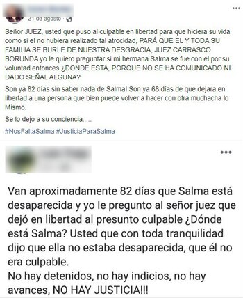 La familia de Salma se