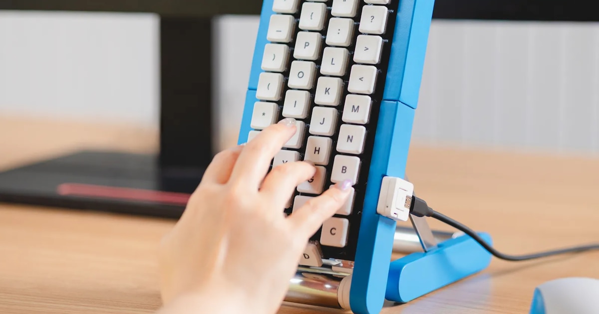 Google presenta teclado para escribir con una mano: sus botones se desplazan sobre una cinta transportadora