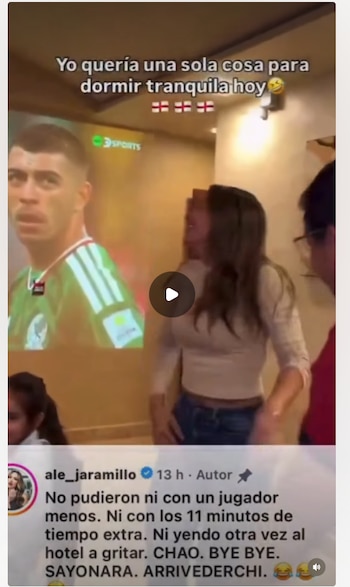 Así fue cómo se burló Alejandra Jaramillo. (Captura de pantalla)
