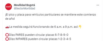 La Secretaría de Movilidad confirmó