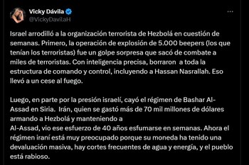 Pronunciamiento de Vicky Dávila -