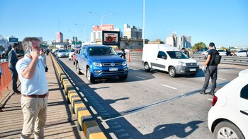 Marcelo D'Alessandro fiscaliza un control