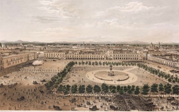 Así lucía el Zócalo Capitalino