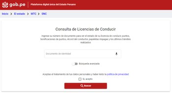 portal único del conductor