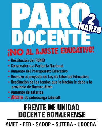 Los docentes manifestaron su rechazo