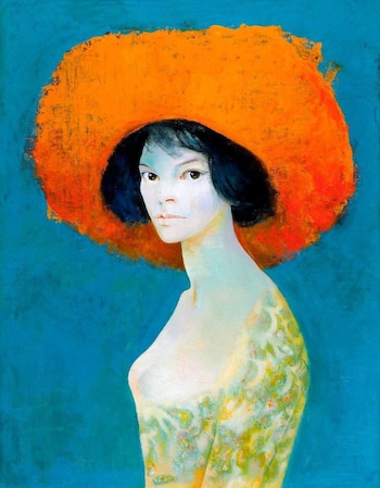 “Autorretrato con sombrero rojo” (1968)