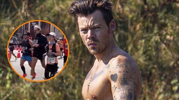 Harry Styles sorprendió al correr