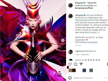 Esta es la colaboración entre Lady Gaga y Dom Pérignon (Instagram: @ladygaga)