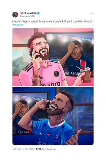 "Messi y Neymar cuando se