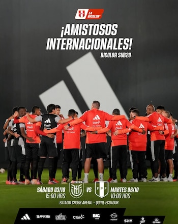 Selección peruana confirmó los amistosos de la Sub 20 ante Ecuador en Quito.