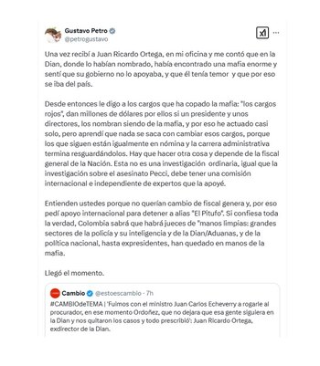 Con este mensaje, el presidente