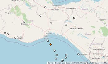 Temblor reportado en Oaxaca.
(SSN)