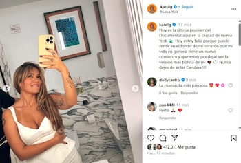 Karol G presentó el atuendo