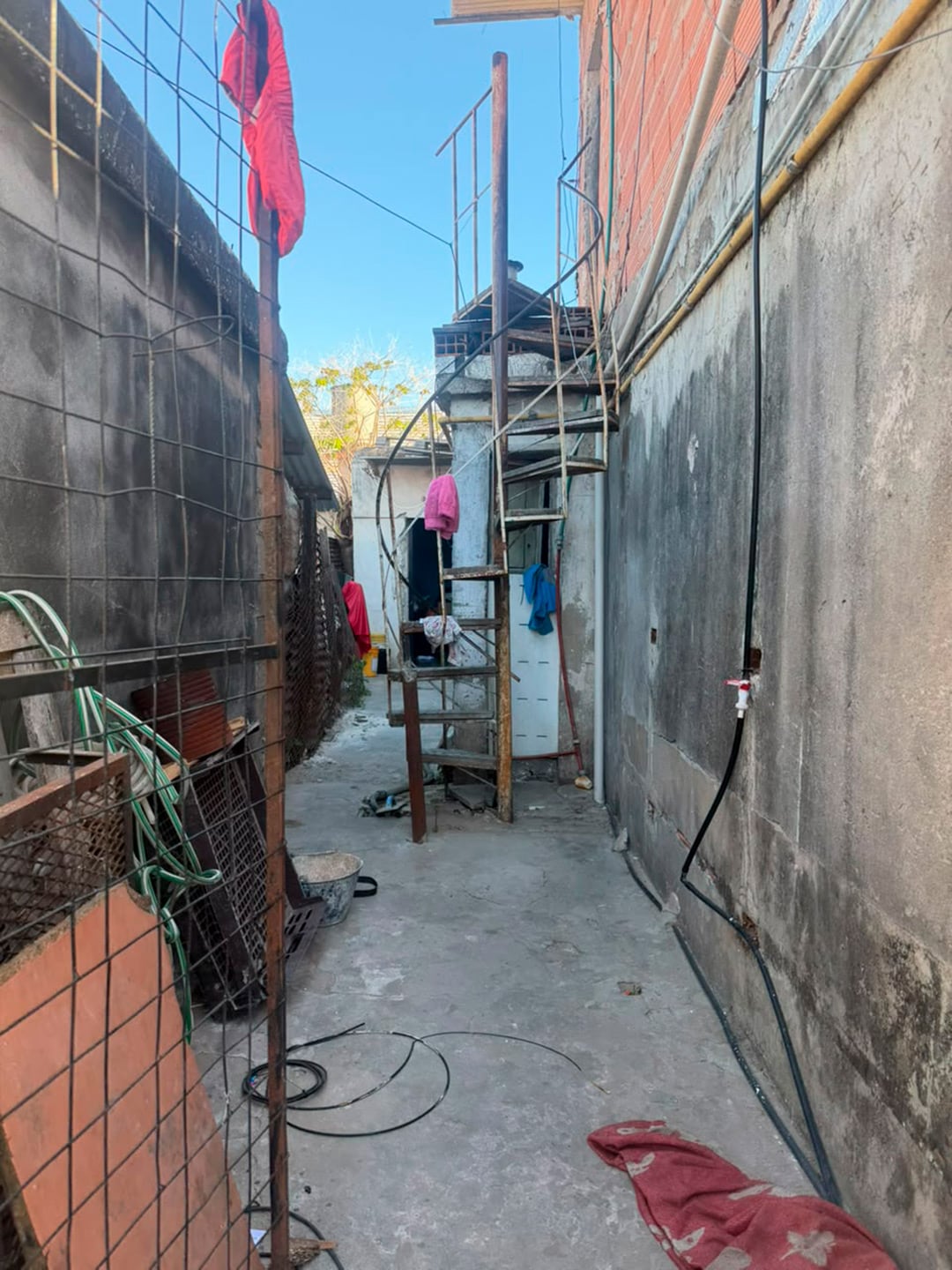 La vivienda donde se produjeron los arrestos