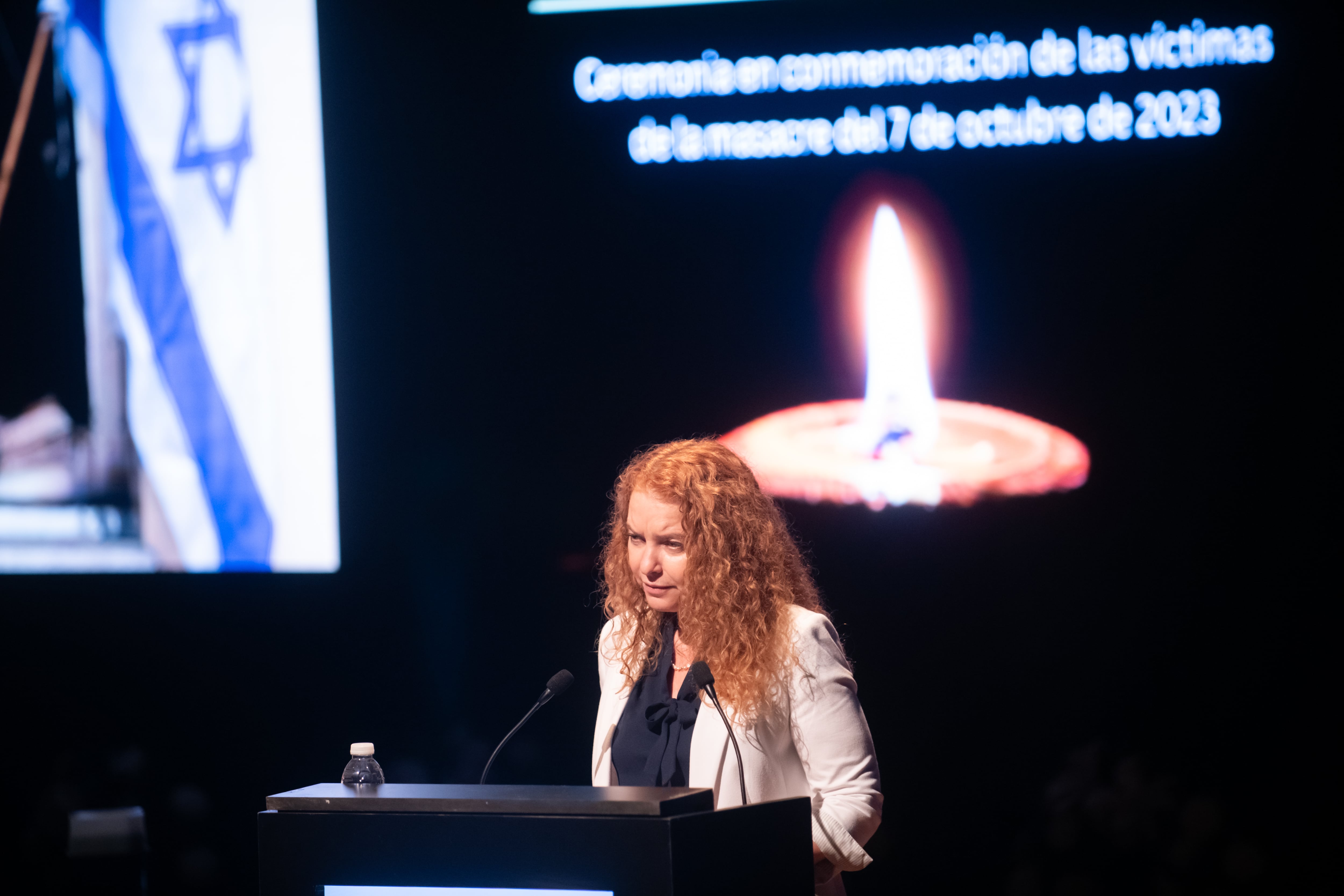 La embajadora Ahuva Spieler Reshef dio su primer discurso en Buenos Aires (Jaime Olivos)