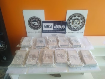 El detalle del logo del escorpión en la droga incautada en el departamento de Palermo