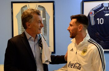 Mauricio Macri y Lionel Messi
