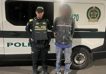 Detuvieron a un sospechoso por retirar piezas de un transmilenio en Bogotá - créito Policía Metropolitana de Bogotá