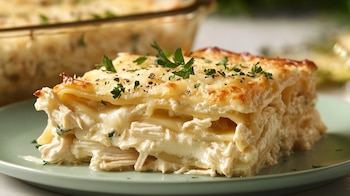 La lasaña de pollo es