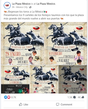 La Plaza México presentó los