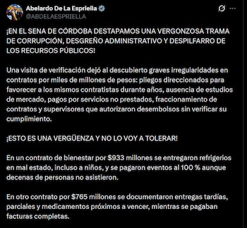 Abelardo de la Espriella - crédito @ABDELAESPRIELLA/X