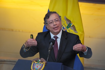 Gustavo Petro en la instalación del Congreso