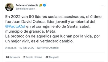 A través de su cuenta