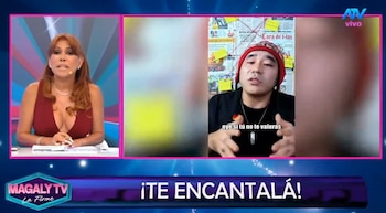 Magaly enfrenta a Curwen y desmiente investigación en su contra: “Acá yo salgo al frente y digo la verdad”. Captura: Magaly TV La Firme.