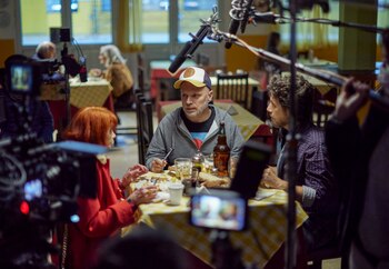 Imágenes del detrás de escena