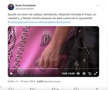 La actriz Nataly Umaña es