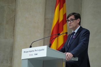 El presidente de la Generalitat, Salvador Illa.
(DAVID ZORRAKINO - EUROPA PRESS)