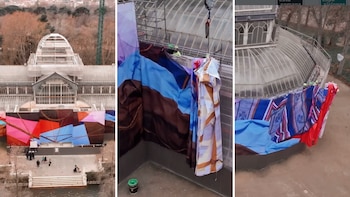 Una “lona precolombina” transforma la