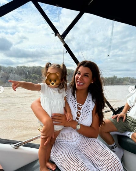 En Gran Hermano, Charlotte Caniggia confesó que le da miedo ser madre, aunque puso como ejemplo a Alex Caniggia por su vínculo con Venezia (Instagram)