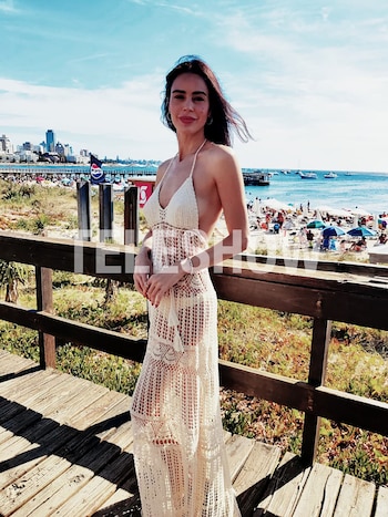 Mientras posaba para Teleshow habló