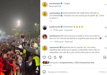 El propio Martín Elías Jr. difundió el video del suceso en sus redes sociales, tomándose la situación con humor - crédito @martineliasjr/Instagram