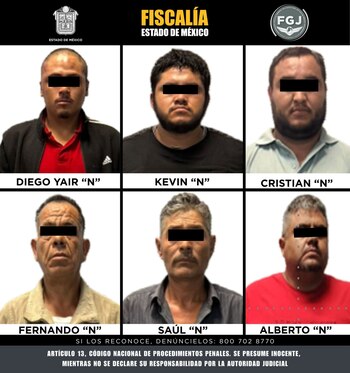 6 detenidos extorsión Edomex