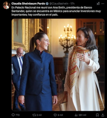 En Palacio Nacional Claudia Sheinbaum