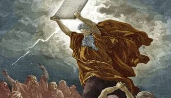 Moisés cuando recibió el llamado de Dios (Foto: Enlace Judío)