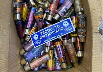 El Ministerio de Salud advirtió que los productos sin registro sanitario pueden representar riesgos para la salud de los consumidores. Cortesía: Ministerio de Salud