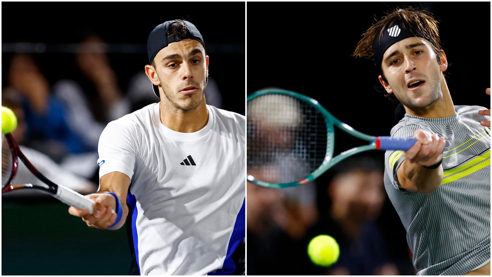 Francisco Cerúndolo y Tomás Etcheverry tienen buenos antecedentes en esta gira europea (Crédito: Reuters)