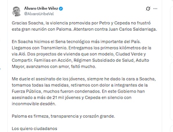 El expresidente Álvaro Uribe Vélez